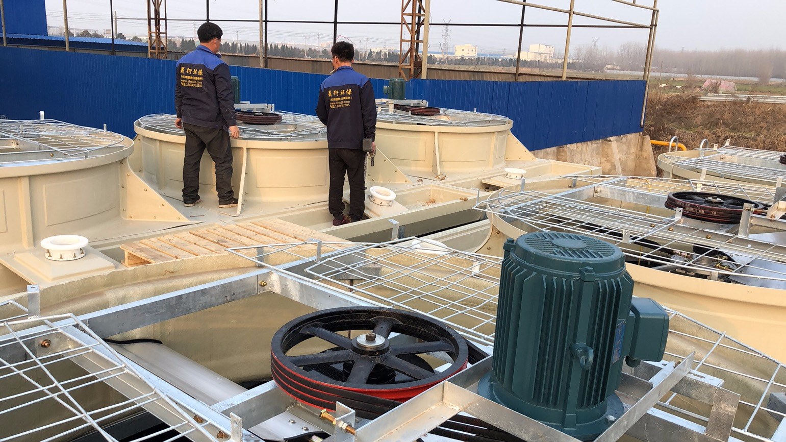 泰州冷却塔填料更换维修安装工程案例